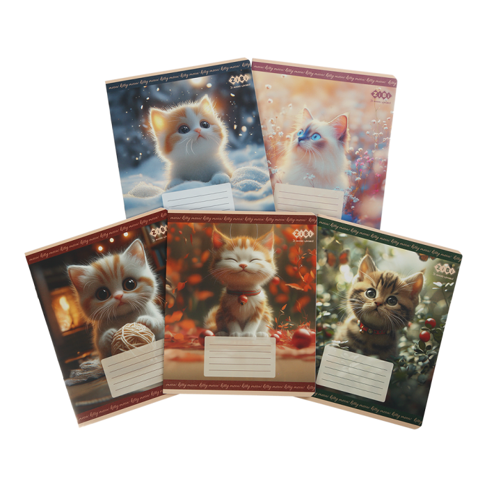 Зошит 12 аркушів, клітинка Cats