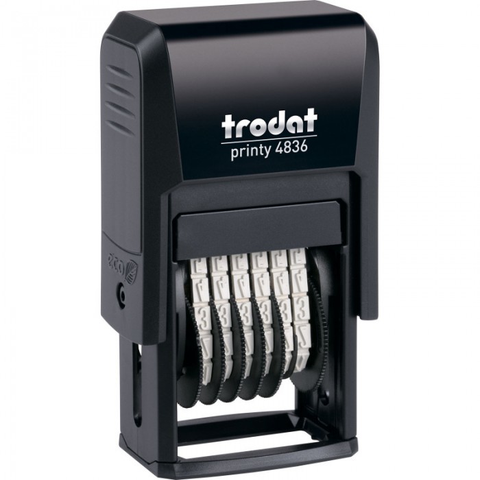 Мінінумератор пластиковий Trodat 4836, 6-ти розрядний, 3,8мм