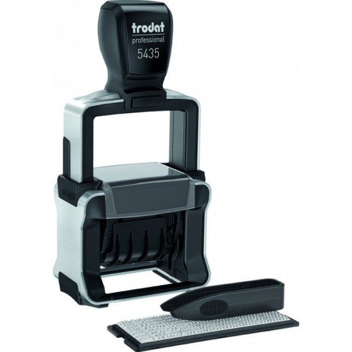 Датер самонабірний 2-х рядковий металевий Trodat 5435, лат