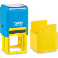 Оснастка для круглой печати Trodat, диам 40 мм, пластик, желто-голубой