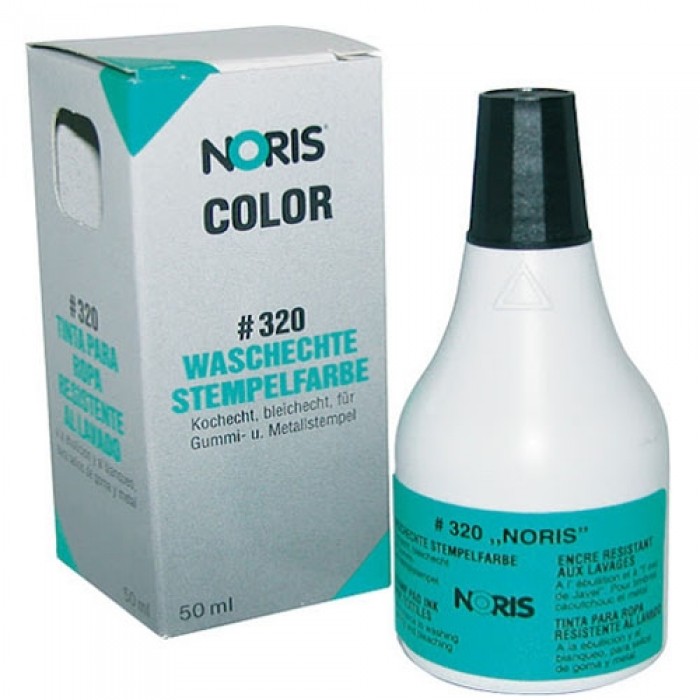 Штемпельная краска для тканей на спиртовой основе № 320, 50мл (черная)