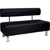 Диван офисный Примтекс плюс Aspetto 02 D-5 black