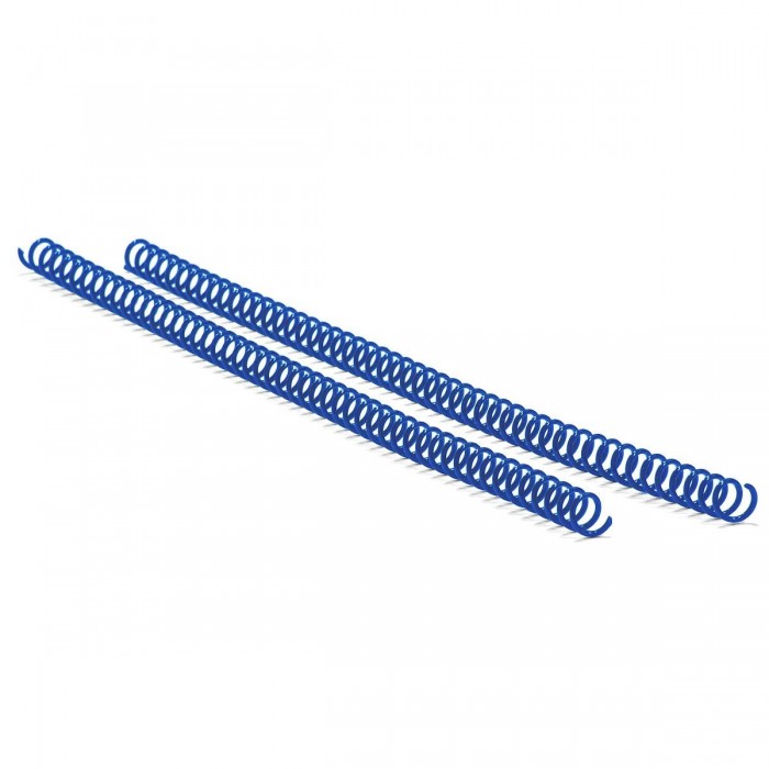 Спіраль пластикова А4, 4:1, 25мм. (синій) 50шт.