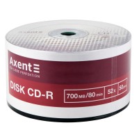 Диск CD-R AXENT 700MB/ 80min 52x bulk 8102-A