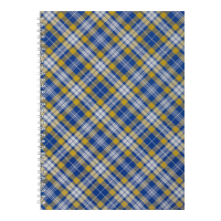 Тетрадь канцелярская Шотландка А4, 48 листов, синий (боковая спираль) BM.2590-02
