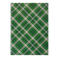 Зошит канцелярський Шотландка А4, 48 аркушів, зелений (бічна спіраль) BM.2590-04