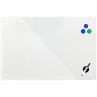 Дошка скляна, магнітно-маркерна, біла (120х90см) 