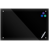 Доска стеклянная, магнитно-маркерная, черная (120х90см)