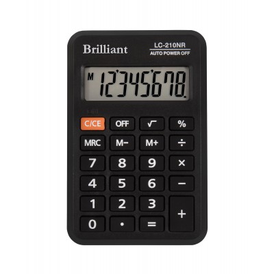Калькулятор кишеньковий BRILLIANT LC-210NR
