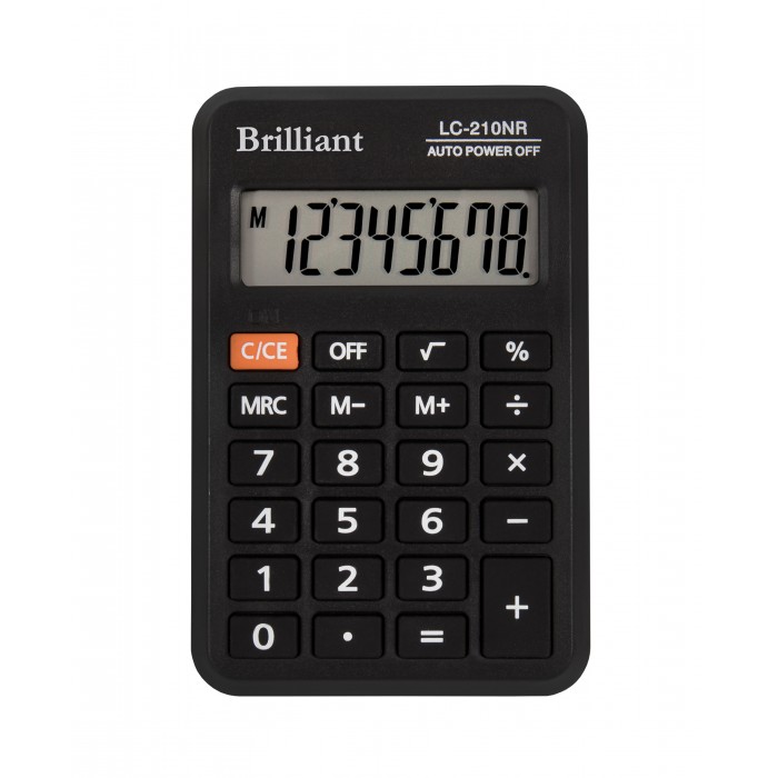 Калькулятор кишеньковий BRILLIANT LC-210NR
