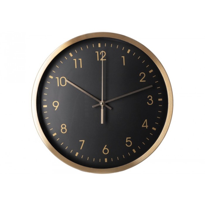 Годинник настінний металевий Optima Rich (чорні)