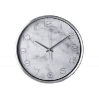 Часы настенные металлические Optima Marble (серый мрамор)
