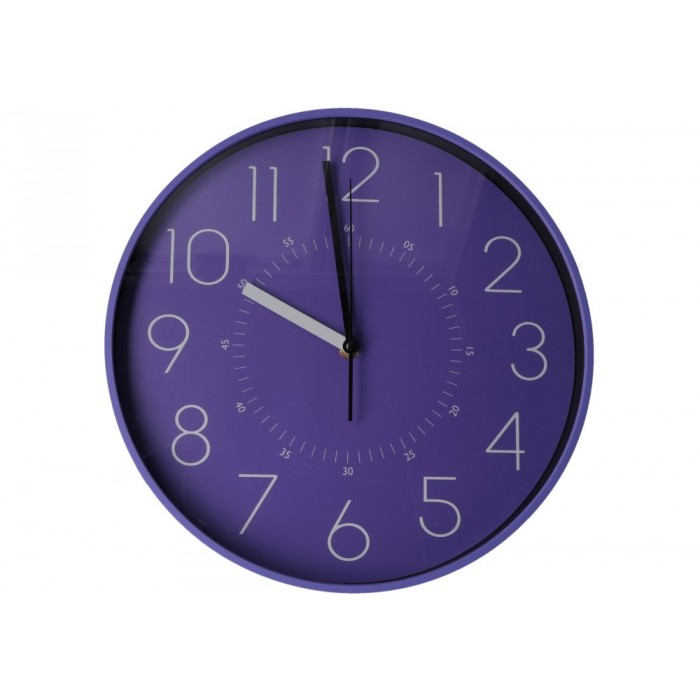 Годинник настінний пластиковий Optima Flash (синій)