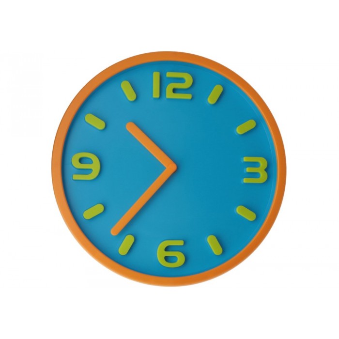 Годинник настінний пластиковий Optima Magic (блакитний)