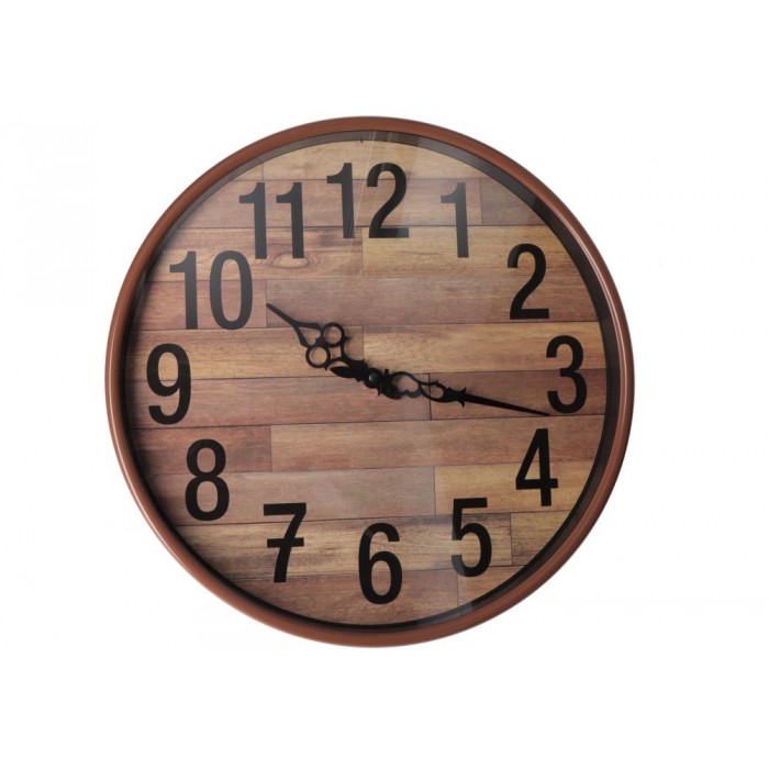 Годинник настінний пластиковий Optima Antique (колір дерева)
