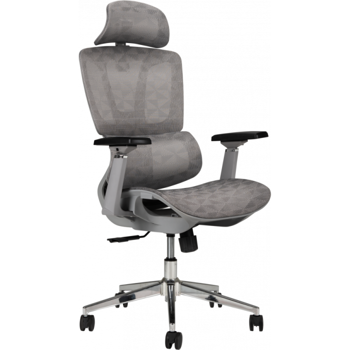 Крісло офісне GT Racer B-123A-S Gray 