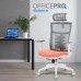 Кресло офисное OfficePro Balance, серо-оранжевое