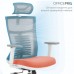 Кресло офисное OfficePro Balance, серо-оранжевое