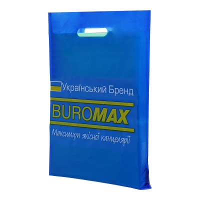 Пакет Buromax (банан) 30х40см, синій 
