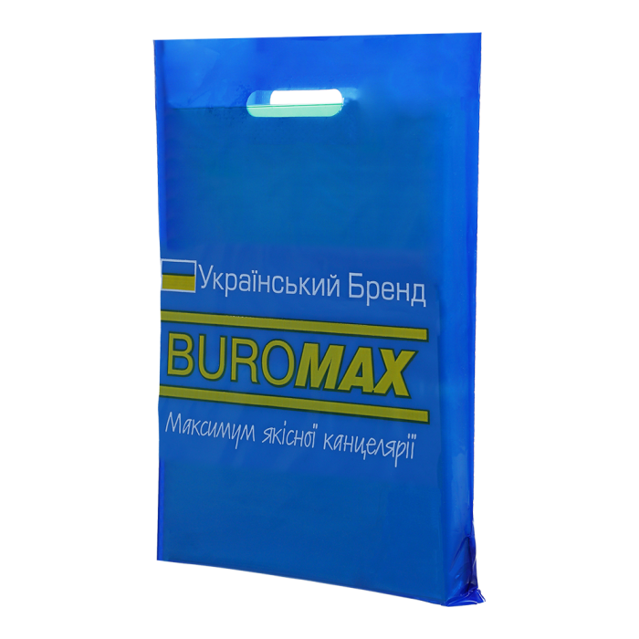 Пакет Buromax (банан) 30х40см, синий
