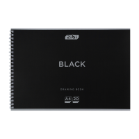 Альбом для малювання на пружині Black (20 аркушів) А4 ZB.1440-01