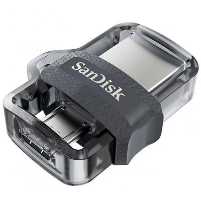 Флеш-пам'ять SanDisk 64GB Ultra Dual Black USB 3.0 OTG