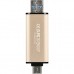 Флеш-пам'ять Transcend 128GB JetFlash 930 Gold-Black USB 3.2/Type-C