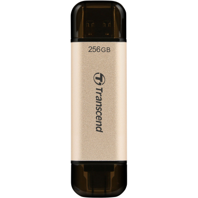 Флеш-пам'ять Transcend 256GB JetFlash 930 Gold-Black USB 3.2/Type-C