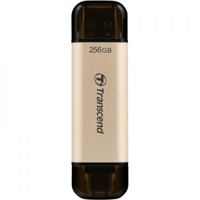 Флеш-пам'ять Transcend 256GB JetFlash 930 Gold-Black USB 3.2/Type-C