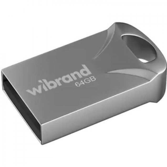Флеш-пам'ять Wibrand 64GB Hawk Silver USB 2.0 