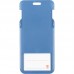 Бейдж-слайдер вертикальный (69х110мм) дымчатый синий  5шт/уп