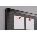 Доска текстильная + металлическая сетка, черная рамка PinMag (90х60см) 