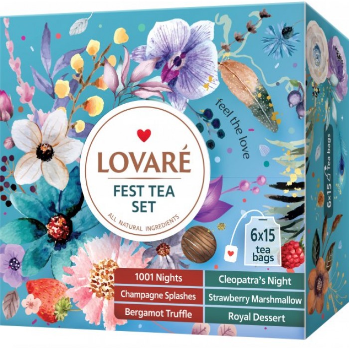Колекція чаю Lovare FEST TEA SET (90пак)