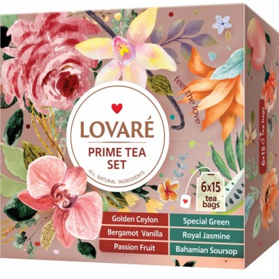 Колекція чаю Lovare PRIME TEA SET (90пак)