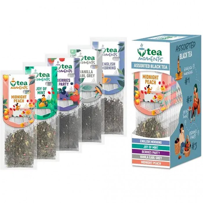 Чай Tea Moments Assorted Black tea, пакет (2,2гх15пак) черный