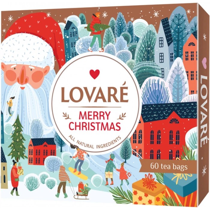 Чай Lovare Merry Christmas (60пак) 12 видов по 5 пакетов