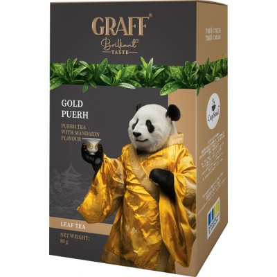 Чай Graff Gold Puer (80г) пуер з мандарином