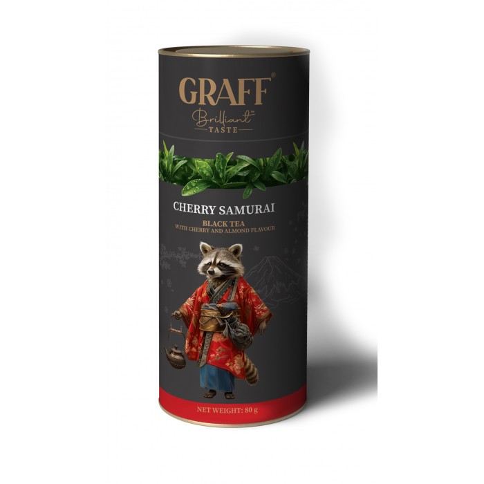 Чай Graff Cherry Samurai (80г) чорний з вишнею