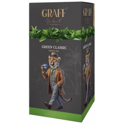 Чай Graff Green Classic пакет/саше (1,8гх20пак) зелений