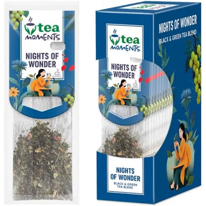 Чай Tea Moments Night of Wonder, пакет (2,2гх15пак) бленд черного и зеленого
