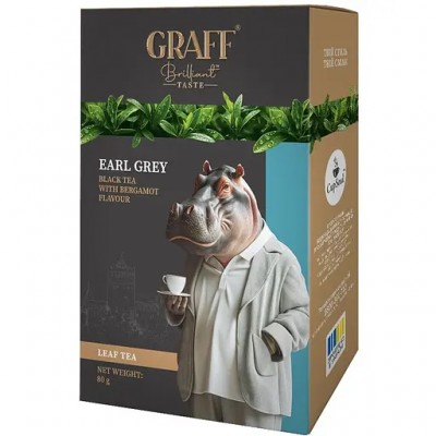 Чай Graff Earl Gray (80г) чорний листовий
