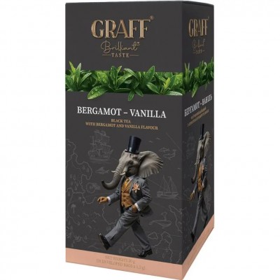Чай Graff Bergamot&Vanilla, пакет/саше (1,5гх20пак) черный