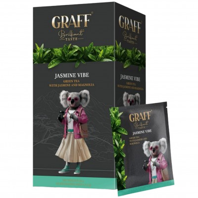 Чай Graff Jasmine vibe, пакет/саше (1,5гх20пак) зелений