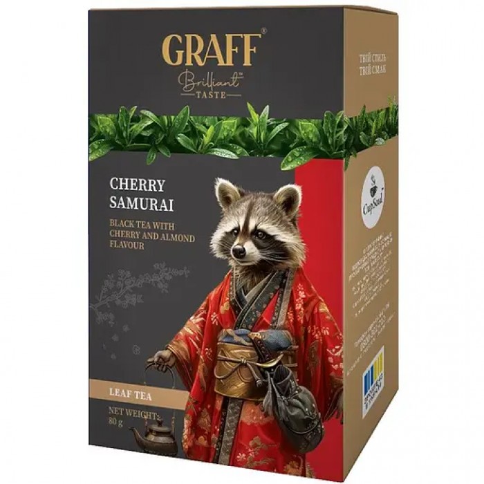 Чай Graff Cherry Samurai (80г) чорний з вишнею