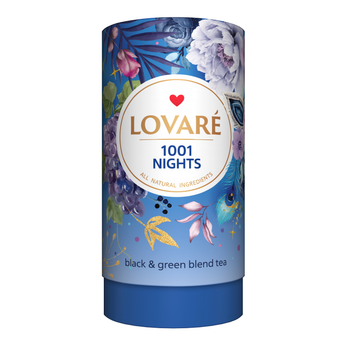 Чай Lovare 1001 Nights (80г) бленд чорного та зеленого