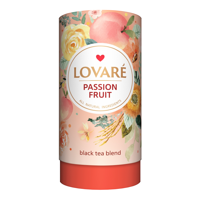 Чай Lovare Passion fruit (80г) чорний