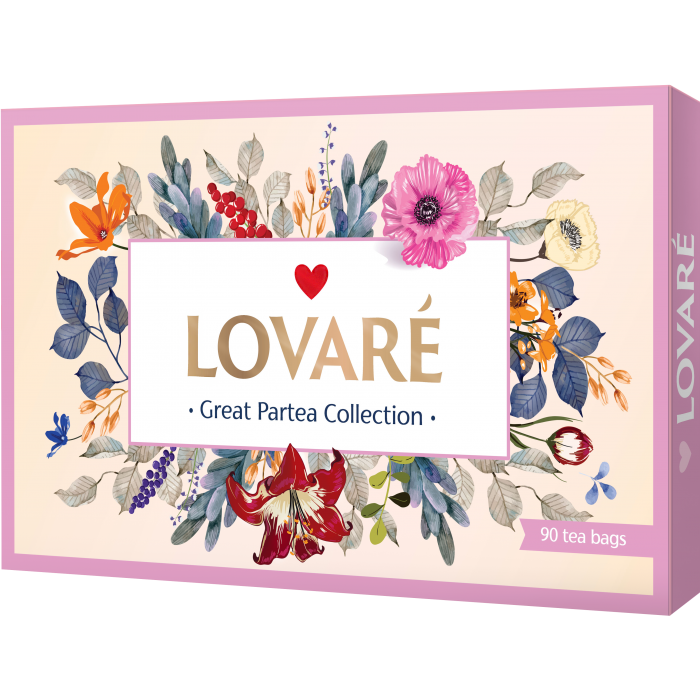 Чай Lovare Great Party (2гх90пак) 18 видів по 5 пакетів