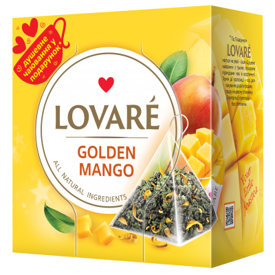 Чай Lovare Golden Mango, пакет (2гх15п) зелений