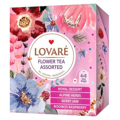 Чай Lovare, пакет (1,5гх32пак) ассорти цветочного чая