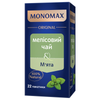 Чай Monomax Мелісовий з м'ятою, пакет (2гх22пак) трав'яний